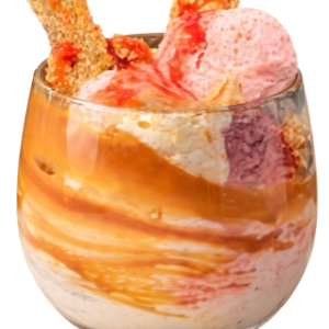 strawberry caramel ice cream